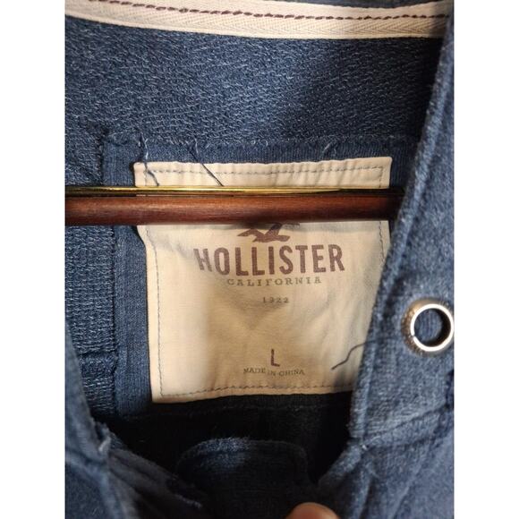WOMENS HOLLISTER DEL MAR BLUE HOODED SWEATSHIRT Large - Picture 2 of 5